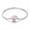 Pink Purple Heart Lock, variant on 925 Sterling Silver Snake Chain Pink Heart Charms Bracelet for Women Gifts for Her