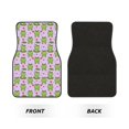 thumbnail image 2 of Honeii Happy Frogs1 Print Car Foot Mat Four-Piece Set - Front & Rear Universal Car Floor Mats for SUVs, Trucks, Sedans, 2 of 7
