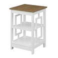 thumbnail image 7 of Convenience Concepts Town Square End Table with Shelves, Driftwood/White, 7 of 7