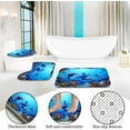 thumbnail image 6 of and Fishes Bathroom Sets with Rugs and Accessories Blue Ocean Seaweed Shower Curtains Set Bathroom Sets for Boys and Girls Underwater Sea World Bathroom Sets with Bath Mat, 6 of 9