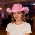 thumbnail image 1 of Chapeau Bob pour Tenue Décontractée avec Style à Grand Bord Occidental pour Fêtes et Concerts, 1 of 4