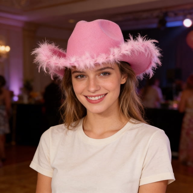 Chapeau Bob pour Tenue Décontractée avec Style à Grand Bord Occidental pour Fêtes et Concerts
