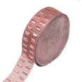 thumbnail image 1 of HUGFEGWE 1.5" x 10 Yards (30 ft 2 Rows) Silver Bling Rhinestone Diamond Flower Shape Mesh Wrap Roll Faux Rhinestone Crystal Ribbon for Wedding, Cake, Vase Decorations, Party Supplies UA824-25153, 1 of 9