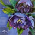 thumbnail image 2 of Smith, Kim 12x12 Black Ornate Wood Framed with Double Matting Museum Art Print Titled - Purple Florals, 2 of 4