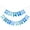 Blue, variant on Pink Happy Birthday, Banner Birthday Party Sign, Hanging Decoration for Women Men Girl Boy Party Supplies 
