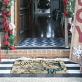 thumbnail image 4 of Hello Winter Door Mat Outdoor Front for Door,Snowman Snowflakes Snow Holiday Welcome Doormat,Christmas Xmas Floor Rug for Porch Entrance Farmhouse Decor 30" x 17", 4 of 6