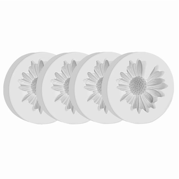 4 PCS x Daisy Flower Silicone Molds-As Shown
