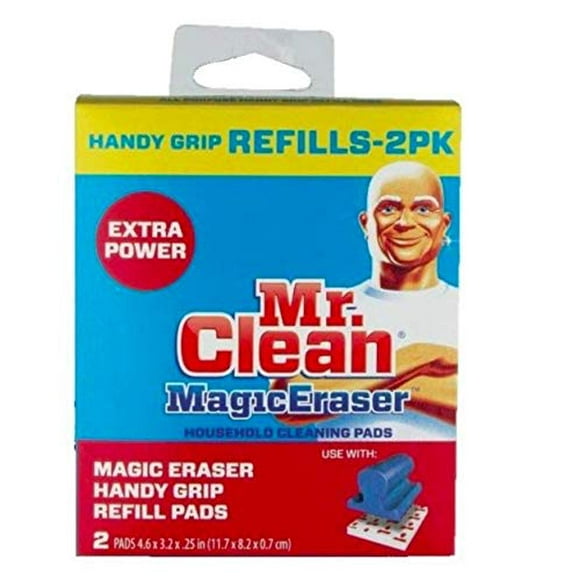 Mr Clean Recharge Magique pour Poignée Pratique, Lot de 2, Blanc