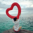 thumbnail image 2 of Bangcool Swimming Ring Inflatable Heart Shaped Pool Float Swim Ring for Kids & Adults, 2 of 10
