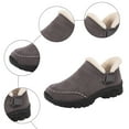 thumbnail image 5 of CAICJ98 Womens Boots Winter Comfortable Waterproof Lightweight Warm fleece Lined Ankle Booties Outdoor Casual Slip on Shoes Suede Orthopedic Snow Boots for Women (Grey,Size 8.5), 5 of 9