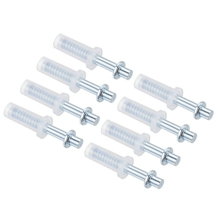 Uxcell Bifold Door Hardware, 8-Pack Bi-Fold Door Top Pivot, Bifold Closet Door Hardware Repair Part Kit, Silver