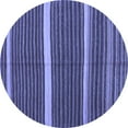 thumbnail image 1 of Ahgly Company Machine Washable Indoor Round Oriental Blue Traditional Area Rugs, 3' Round, 1 of 4