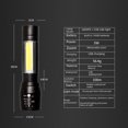 thumbnail image 1 of Lampe de Poche Forte Charge USB Lampe de Poche Télescopique Mini Éclairage Extérieur, 1 of 4