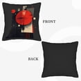 thumbnail image 6 of Modern Abstract Throw Pillow Covers Set of 2 18x18in Red Circle & Geometric Shapes Design for Couch Bed Car, 6 of 8