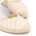 thumbnail image 2 of Pennysue Women's Espadrilles Wedge Sandals Nude Braid Platform Ankle Strap Sandals Size 9M, 2 of 8