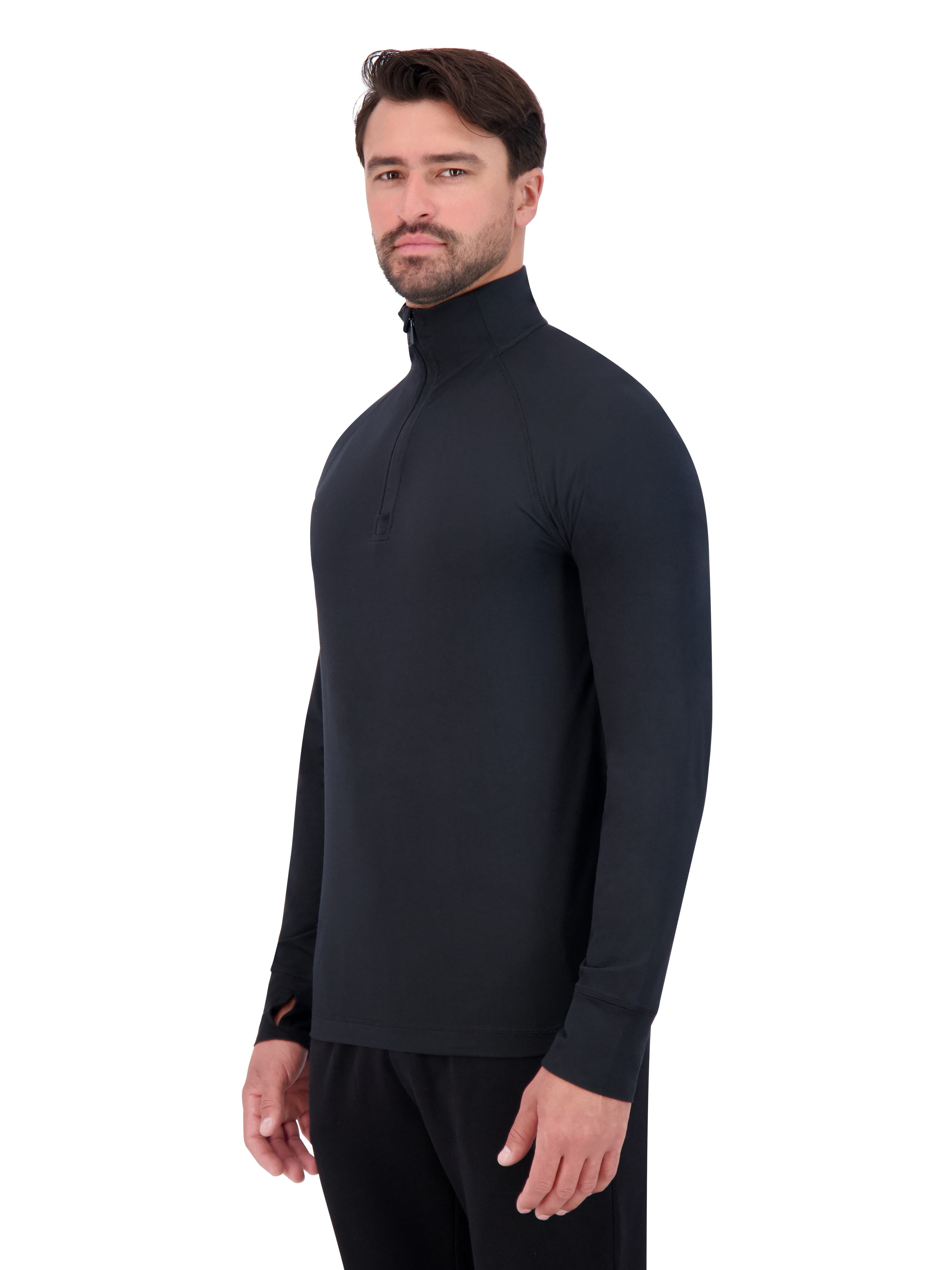 トップス Matching Long Sleeve Vitamin Mixture Gaiam men's Long Sleeve 1/4 Zip - Moisture-Wicking Pullover