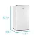 thumbnail image 2 of BLACK+DECKER BCRK32W Compact Refrigerator & Mini Fridge with Freezer, 3.2 cu. ft., White, 2 of 7