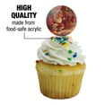thumbnail image 3 of Christmas Holiday Santa Milk and Cookies Cupcake Picks Toppers Decoration Set of 6, 3 of 7