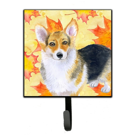 Pembroke Corgi Fall Leash or Key Holder Yellow