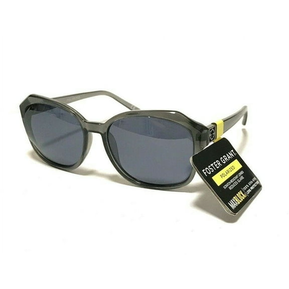 Foster Grant Women's Nia Polarized Sunglasses, Translucent Gray