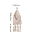 thumbnail image 3 of Yooshoverk Macrame Mail Organizer Wall Mounted Handmade Woven Basket For Home & Office Decor White-C 22.04 X 7.87In, 3 of 6