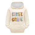 thumbnail image 3 of Mercatoo 𝐁ack to School Clothes for Teen Girls Oversized Hoodies Cute FIRST GRADE First Day of School Sweatshirt Pullover, 3 of 7
