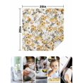 thumbnail image 4 of Orange Spring Floral Cloth Napkins Set of 6 Reusable Dinner Napkins, Watercolor Blooming Botanical Summer Cocktail Napkin Washable Table Napkins for Wedding/Holiday Party/Baby Shower 20"x20", 4 of 7