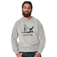 thumbnail image 3 of Drop BBQ Steak Funny Lifestyle Men's Crewneck Sweatshirt Brisco Brands S, 3 of 6