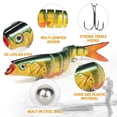 thumbnail image 3 of TARUOR 140mm Multi Articulado Swimbait Sinking Bait Realista 8 Segmentos, 3 of 7