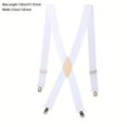 thumbnail image 1 of FNNMNNR Men‘s Wide Plain Color Suspenders  Retro Best Man Gift, 1 of 7