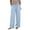 Light Blue(New&Hot), variant on ZHYou No Boundarie Womens Wide Leg Pants Drawstring High Waist Lightweight Flowy Floor Length Casual Lounge Trousers with Side Pockets,Black,Size M
