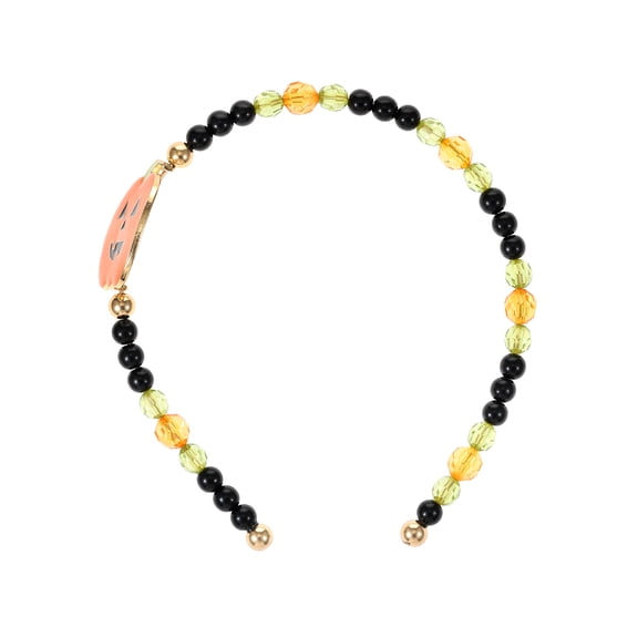 Way To Celebrate Halloween Women's Beaded Jack-O-Lantern Headband