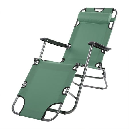 Portable Folding Camping Lounge Beach Garden Patio Recliner Reclining Chair With Armrest Camping Pool Yard Lawn Recliner Portable Beach Pool Chair