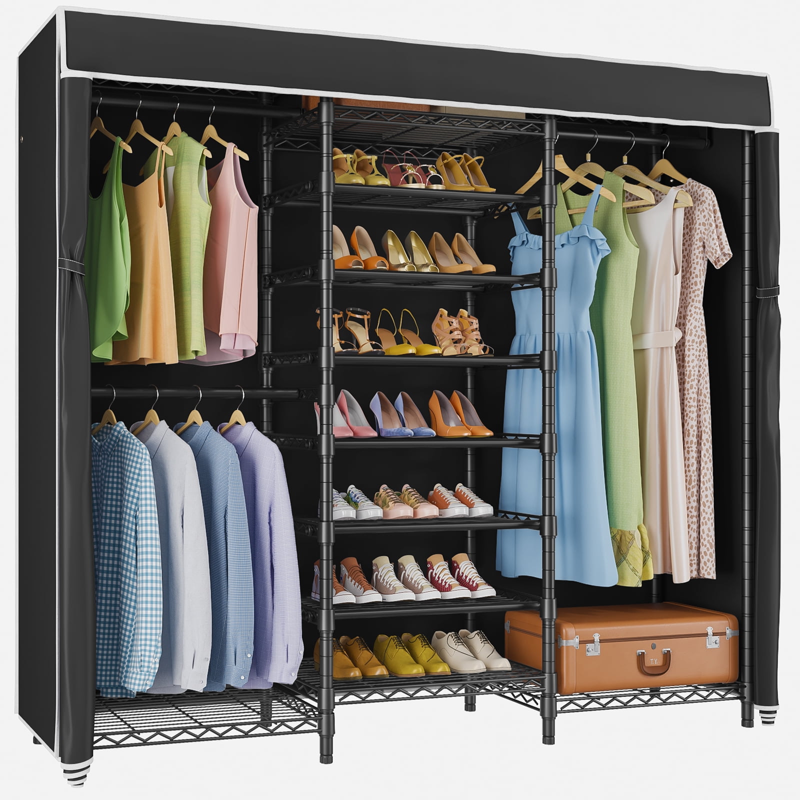 VIPEK S3C Heavy Duty Portable Closet with Adjustable Shoe Rack Wire ...