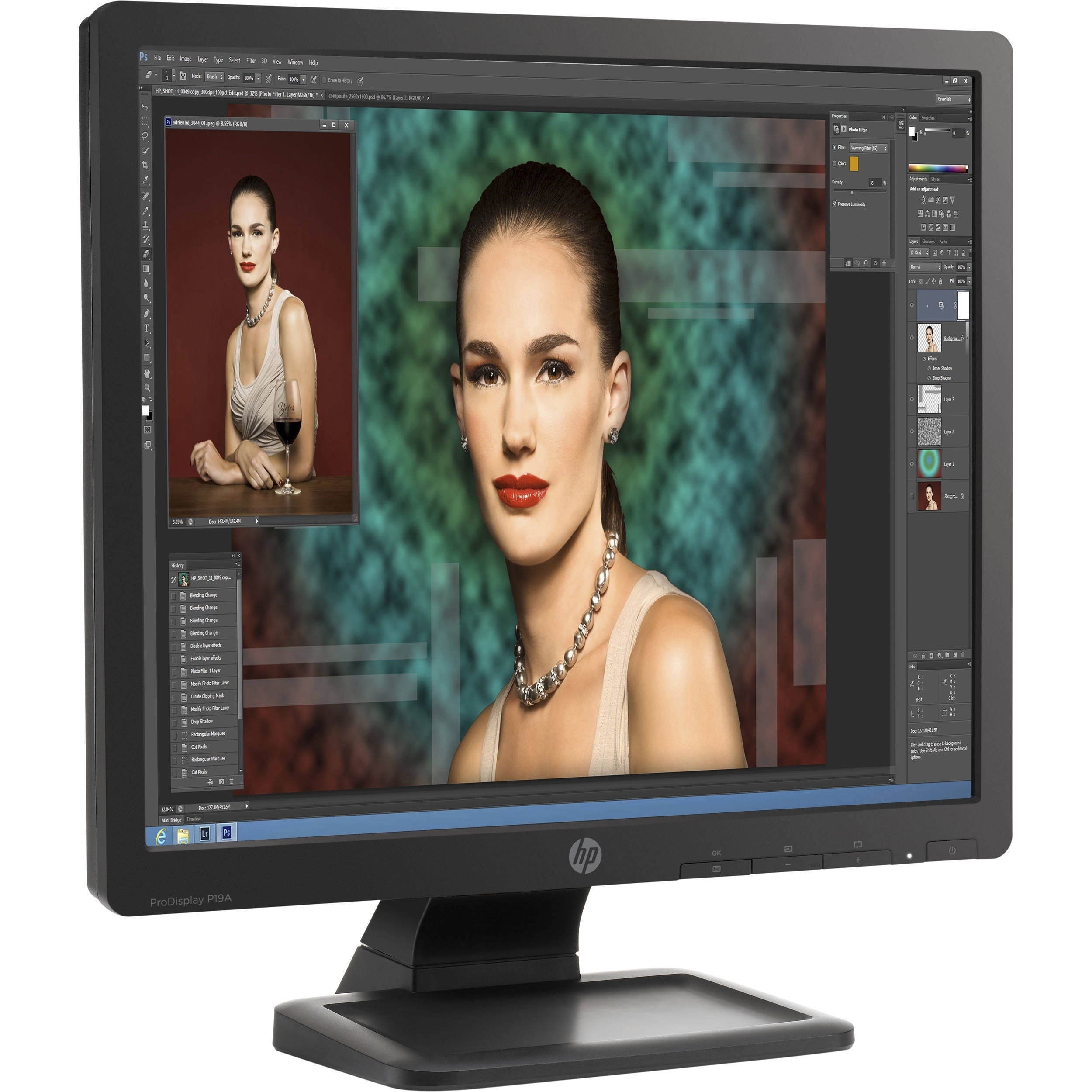 HP P17A 1280x1024 17" Monitor, Black (New Open Box)