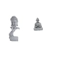 thumbnail image 1 of Estatua de Buda,Estatua de Buda Gautama para interiores y exteriores.,Estatua de mono,Estatua de Buda Mono para Interiores y Exteriores Budista,Figuras en miniatura meditando para decorar el, 1 of 8