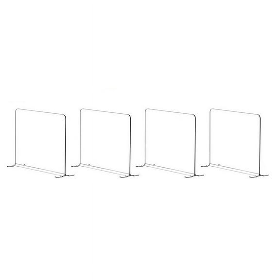 Home 4 Pack Acrylic Shelf Dividers for Closet Organization - Closets Shelf and Closet Separator for Storage