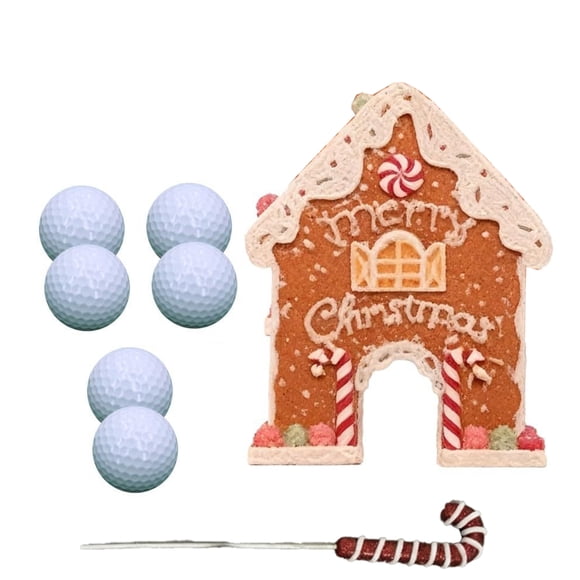 Wosthever Minigolf de papel divertido para niños y adultos. Colección de juegos de pelotas de jengibre. Regalo de Navidad. Kit de juguetes de Kits de decoración para fiestas