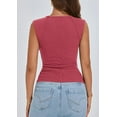 thumbnail image 3 of PRETTYGARDEN Women's Ribbed Tank Tops Summer Cap Sleeve Slim Fitted Knit Basic Casual Tee Shirts Trendy Fashion Clothes, 3 of 9