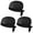 Black, variant on Arborister 3Pcs Chef Hat Kitchen Cooking Cap Service Hair Nets Black