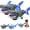 Grey*2, variant on Electric Glowing Swivel Shark, Rechargeable Moving Shark Figure with LED Lights, Music, 360° Obstacle Avoidance and Multi-Joint Wobble Motion, Interactive Crawling Shark for Indoor Outdoor (Grey)