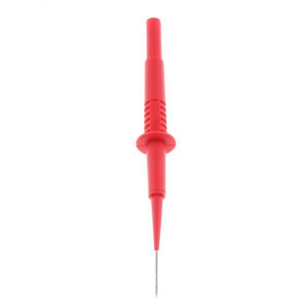 Sondas de prueba de perforación de aislamiento de 2x1 mm 600 conector banana de 4 mm rojo perfke Sondas de prueba multímetro