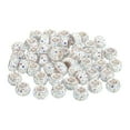 thumbnail image 1 of 50Pack European Large Hole Beads, Rhinestone Craft Beads, White AB, 1 of 6