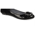 thumbnail image 3 of Caleres Inc Women's Frankie Flat Patent Polyurethane Shoes Black Size 8 W, 3 of 3