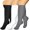 Black White Gray, variant on 3 Pairs Copper Compression Socks for Plus Size Women & Men Circulation 20-30 mmHg Knee High- Better Blood Flow, Swelling, Best Support for Medical, Running, Nursing