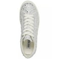 thumbnail image 4 of Steve Madden Rockaway-R White Lace Up Rounded Toe Low Top Fashion Sneakers (White Rhinestone, 10), 4 of 9