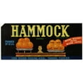 thumbnail image 3 of Anonymous 14x8 Black Modern Framed Museum Art Print Titled - Hammock Brand Citrus Label (1930-1950), 3 of 5