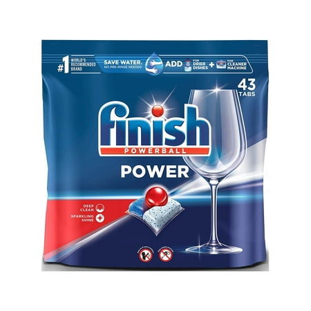 Finish Power - 43ct - Dishwasher Detergent Tablets - Powerball (Pack of 8)
