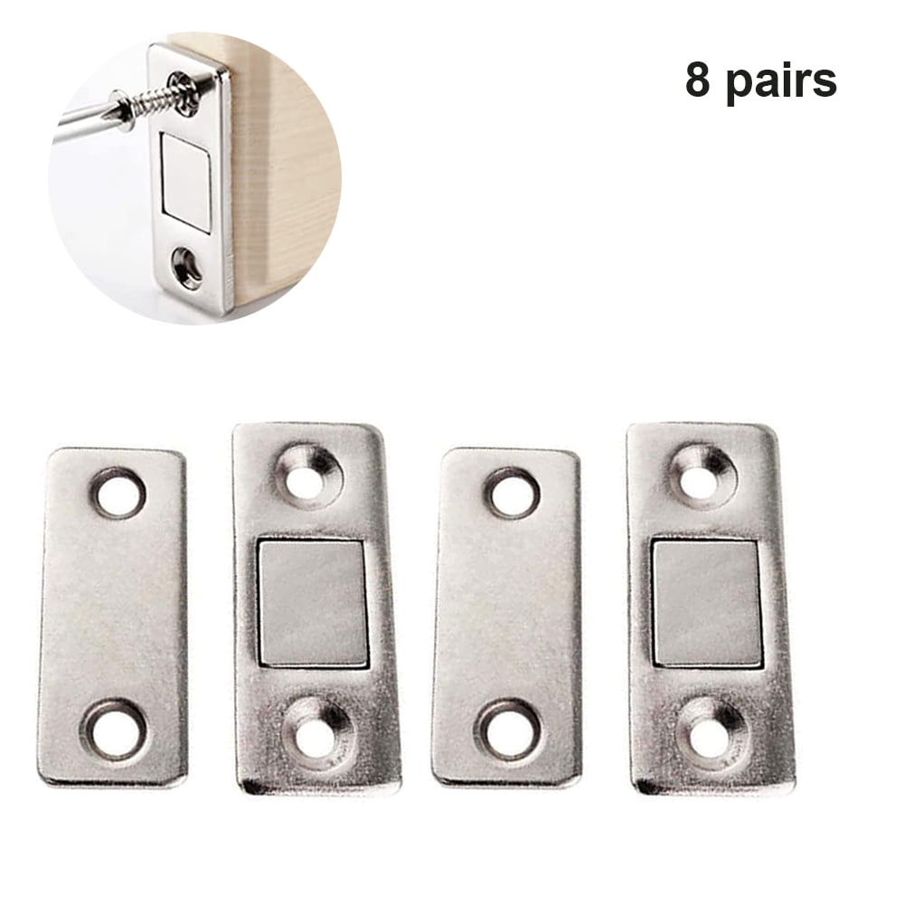 Portable Magnetic Door Stopper  Invisible Closet Catches Plastic Cupboard Latch