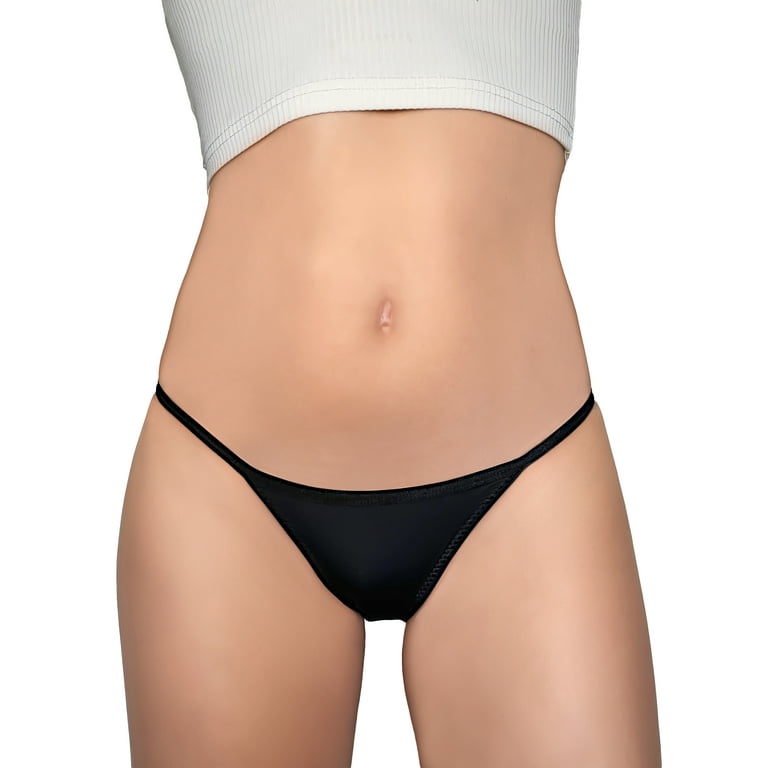 Nabtos Women's String Bikini Panties Nylon Sports Silky Underwear